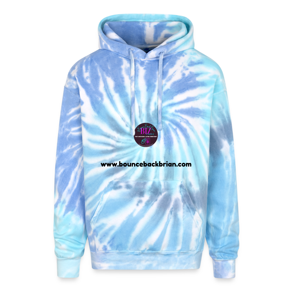 Adult Tie Dye Hoodie - blue lagoon