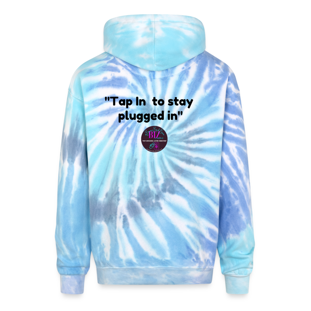 Adult Tie Dye Hoodie - blue lagoon