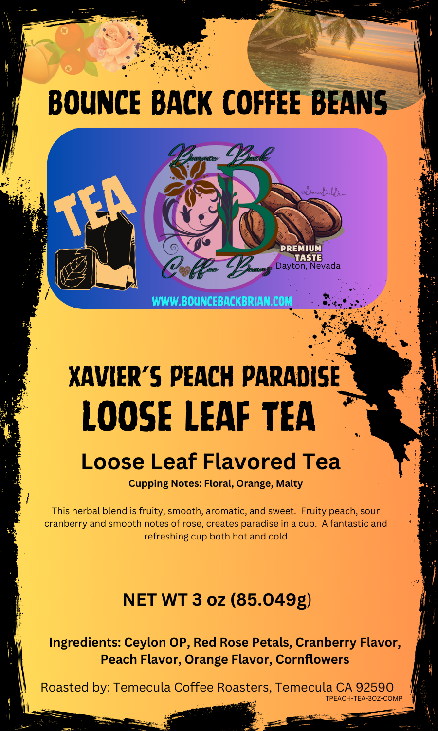 Xavier's Peach Paradise Loose Leaf Tea