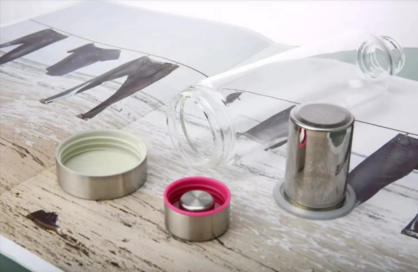 Adventure Sip: Portable Heat-Resistant Glass Tea Cup