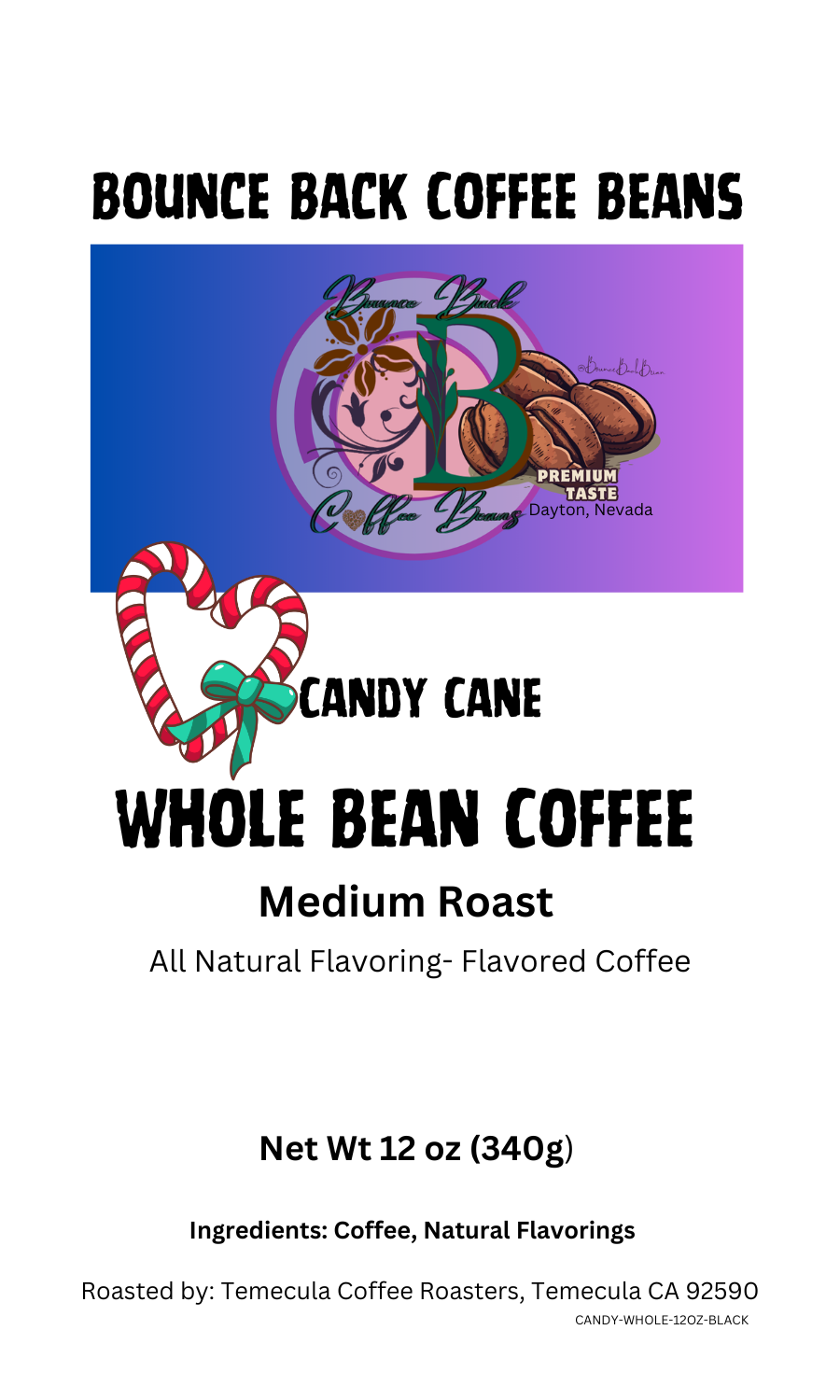 Xavier's Candy Cane Coffee Beans