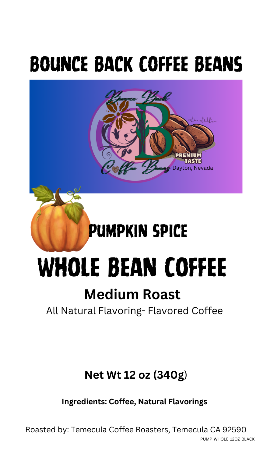 Pumpkin Spice Flavored Coffee Beans