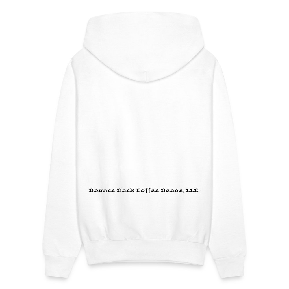 Men's Hoodie "Bounce Back Coffee Beans" Type 1 - white