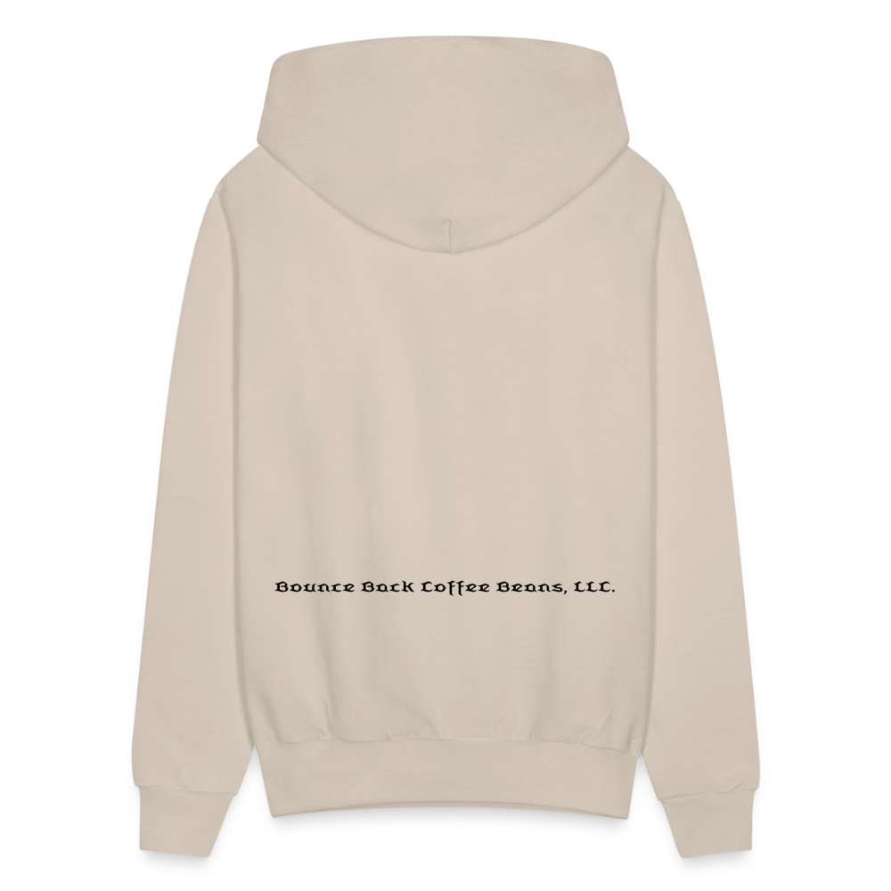 Men's Hoodie "Bounce Back Coffee Beans" Type 1 - Sand