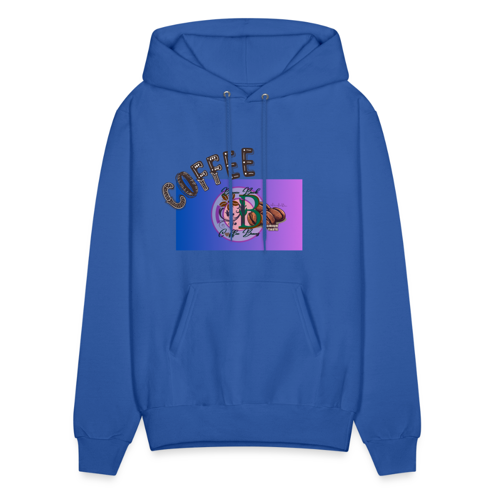 Men's Hoodie "Bounce Back Coffee Beans" Type 1 - royal blue