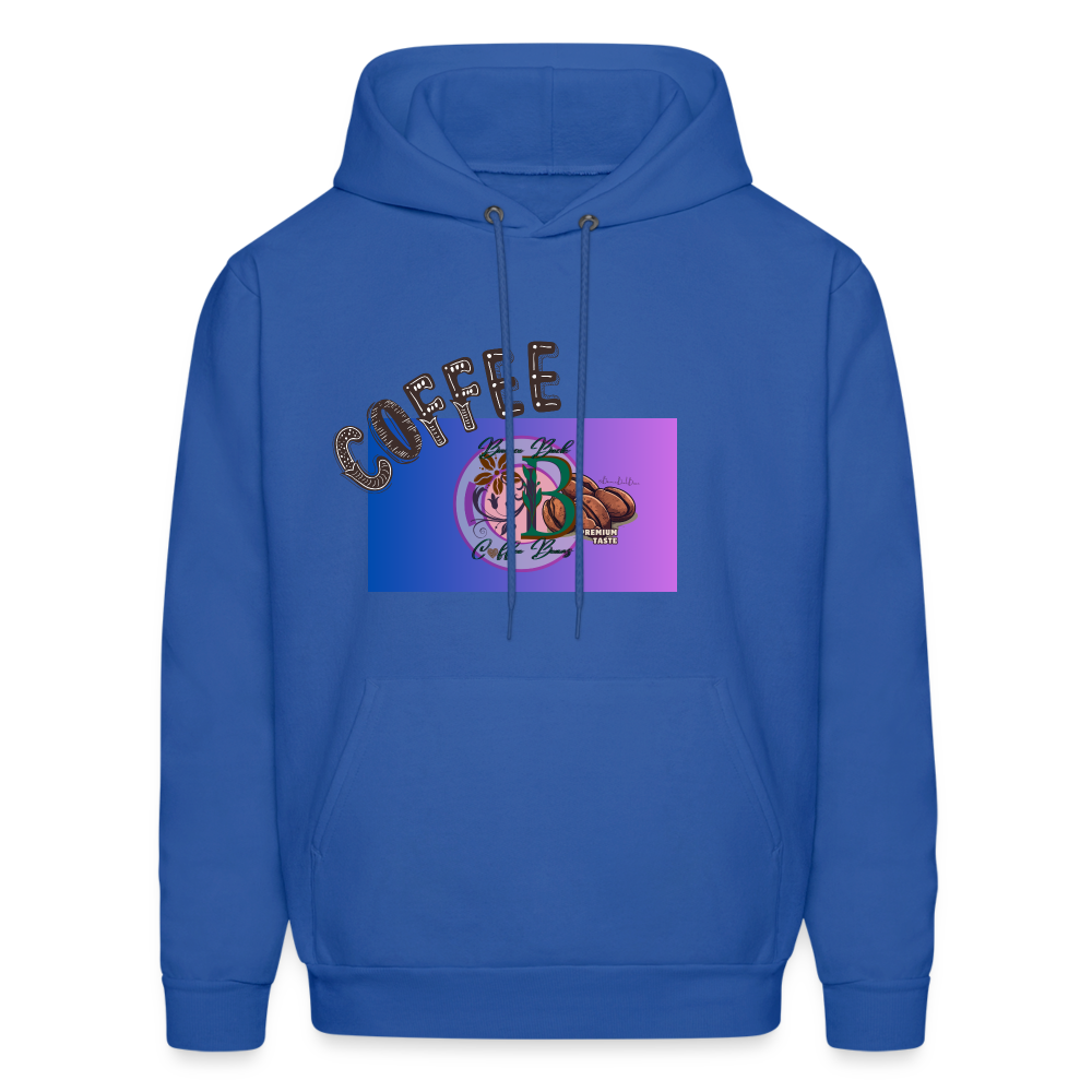 Men's Hoodie "Bounce Back Coffee Beans" Type 1 - royal blue