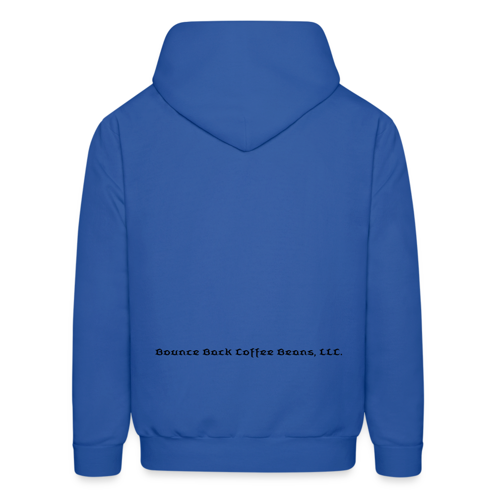 Men's Hoodie "Bounce Back Coffee Beans" Type 1 - royal blue