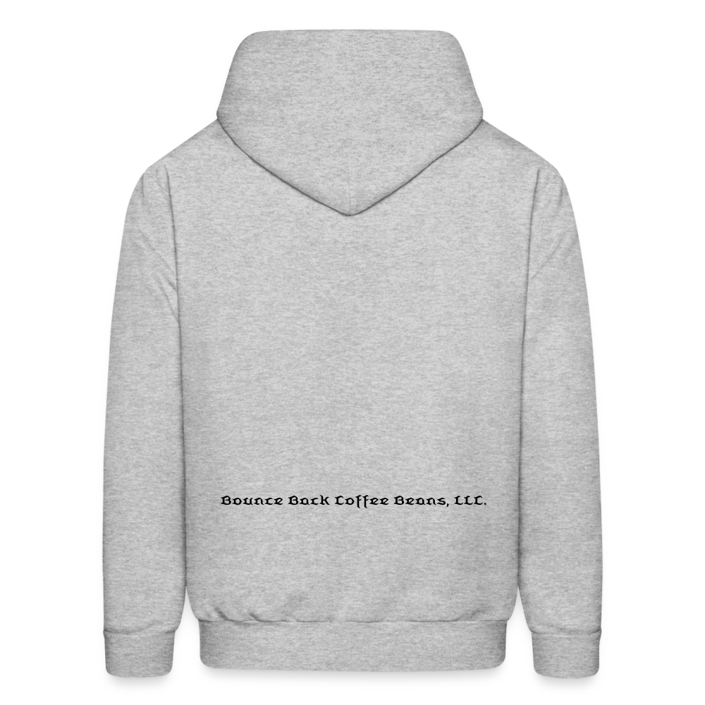 Men's Hoodie "Bounce Back Coffee Beans" Type 1 - heather gray