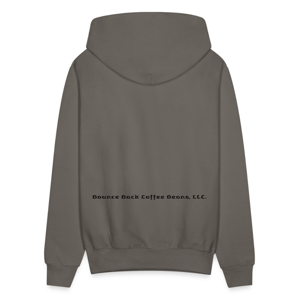 Men's Hoodie "Bounce Back Coffee Beans" Type 1 - asphalt gray