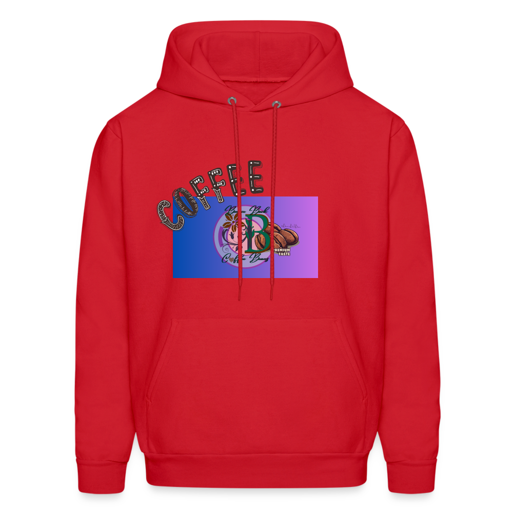 Men's Hoodie "Bounce Back Coffee Beans" Type 1 - red