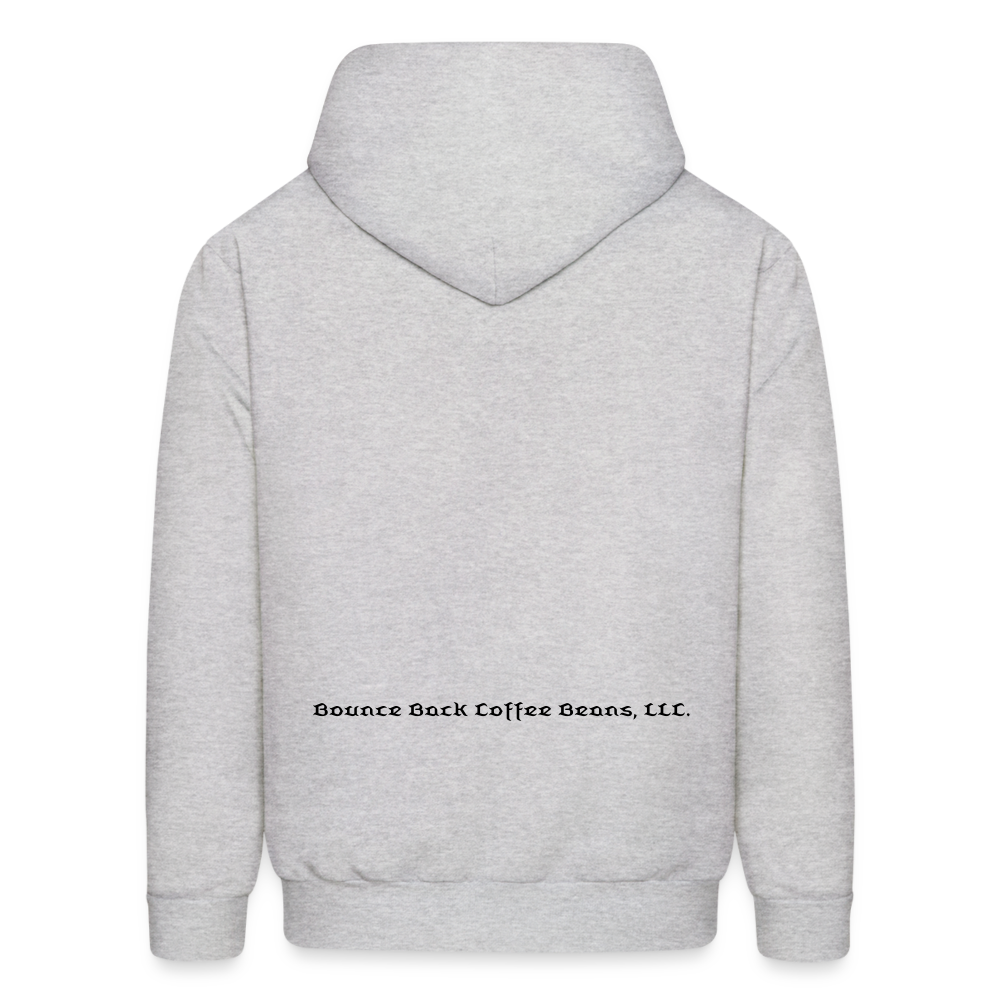 Men's Hoodie "Bounce Back Coffee Beans" Type 1 - ash 