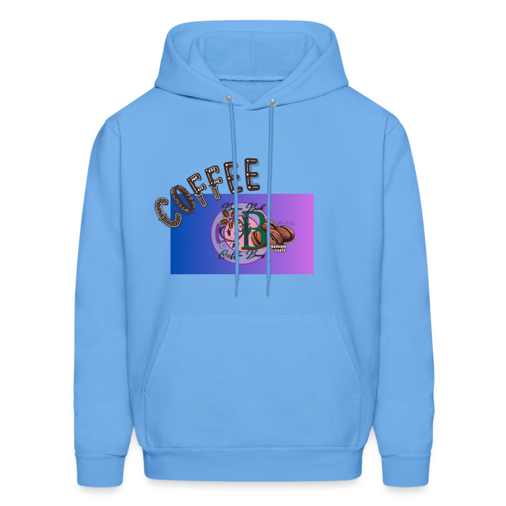 Men's Hoodie "Bounce Back Coffee Beans" Type 1 - carolina blue