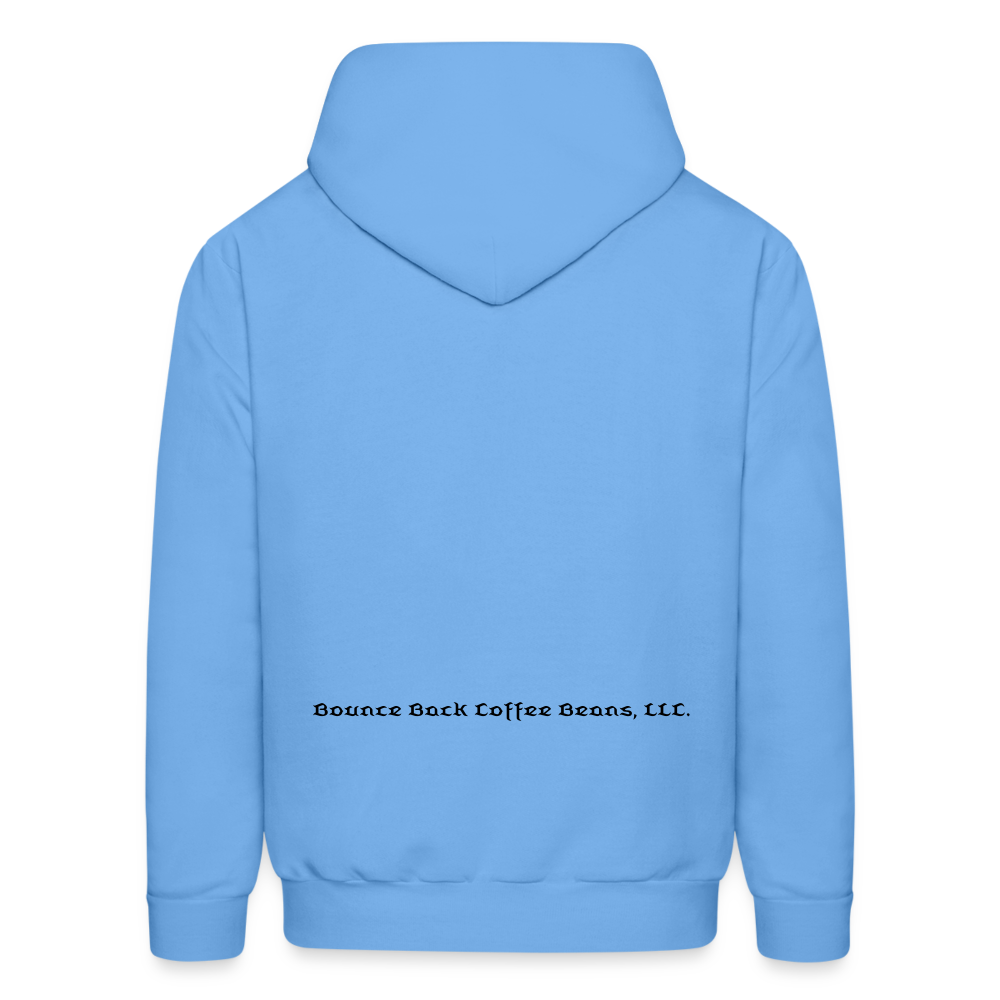 Men's Hoodie "Bounce Back Coffee Beans" Type 1 - carolina blue