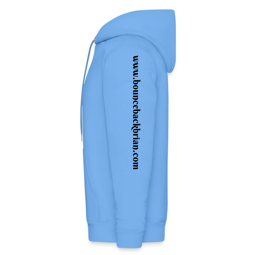 Men's Hoodie "Bounce Back Coffee Beans" Type 1 - carolina blue