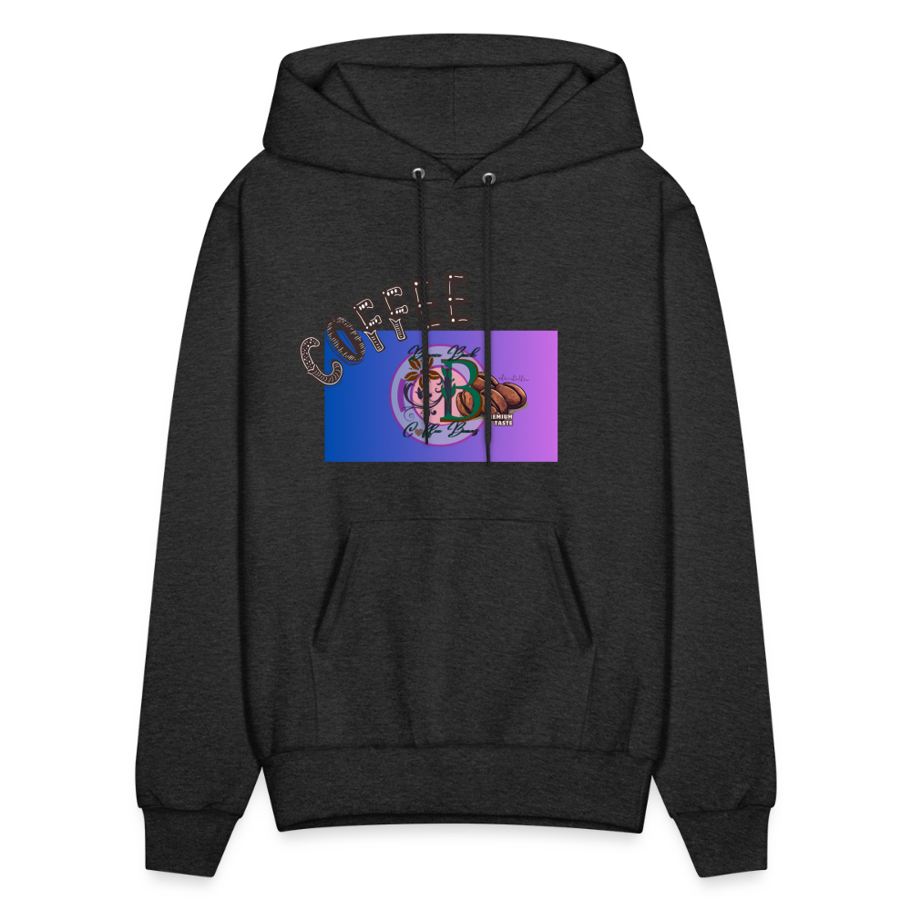 Men's Hoodie "Bounce Back Coffee Beans" Type 1 - charcoal grey