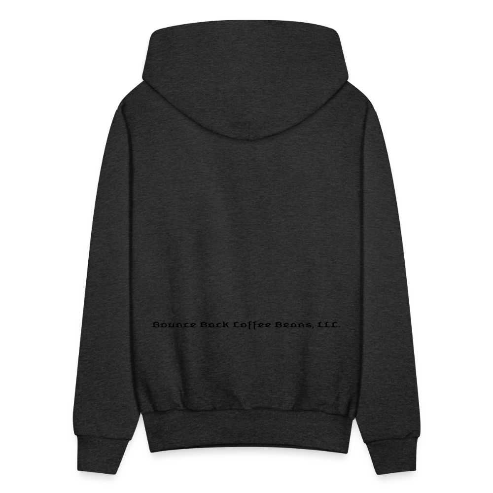 Men's Hoodie "Bounce Back Coffee Beans" Type 1 - charcoal grey