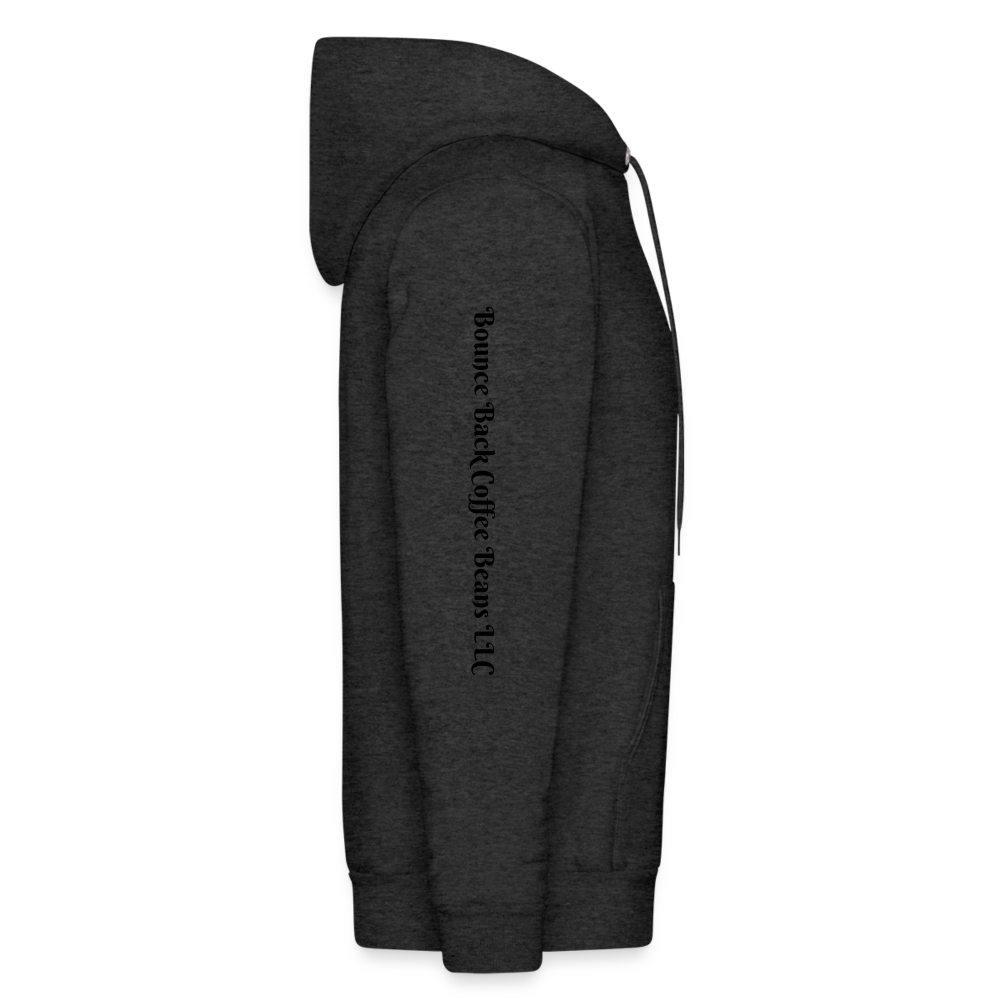 Men's Hoodie "Bounce Back Coffee Beans" Type 1 - charcoal grey