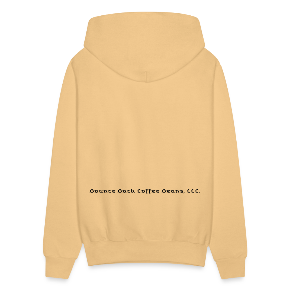 Men's Hoodie "Bounce Back Coffee Beans" Type 1 - light yellow