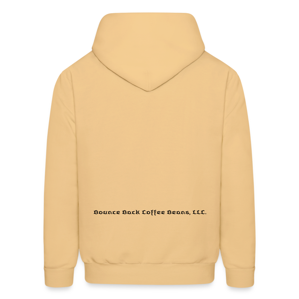 Men's Hoodie "Bounce Back Coffee Beans" Type 1 - light yellow