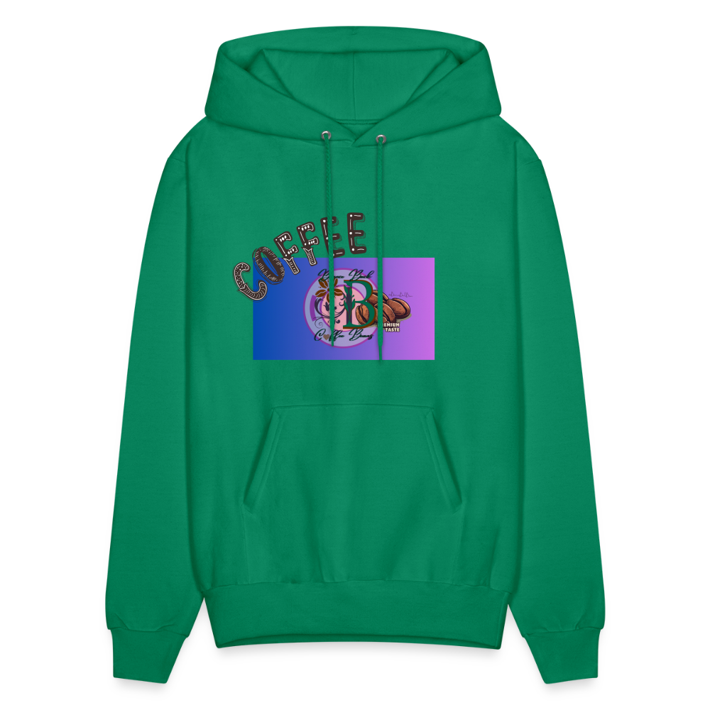 Men's Hoodie "Bounce Back Coffee Beans" Type 1 - kelly green