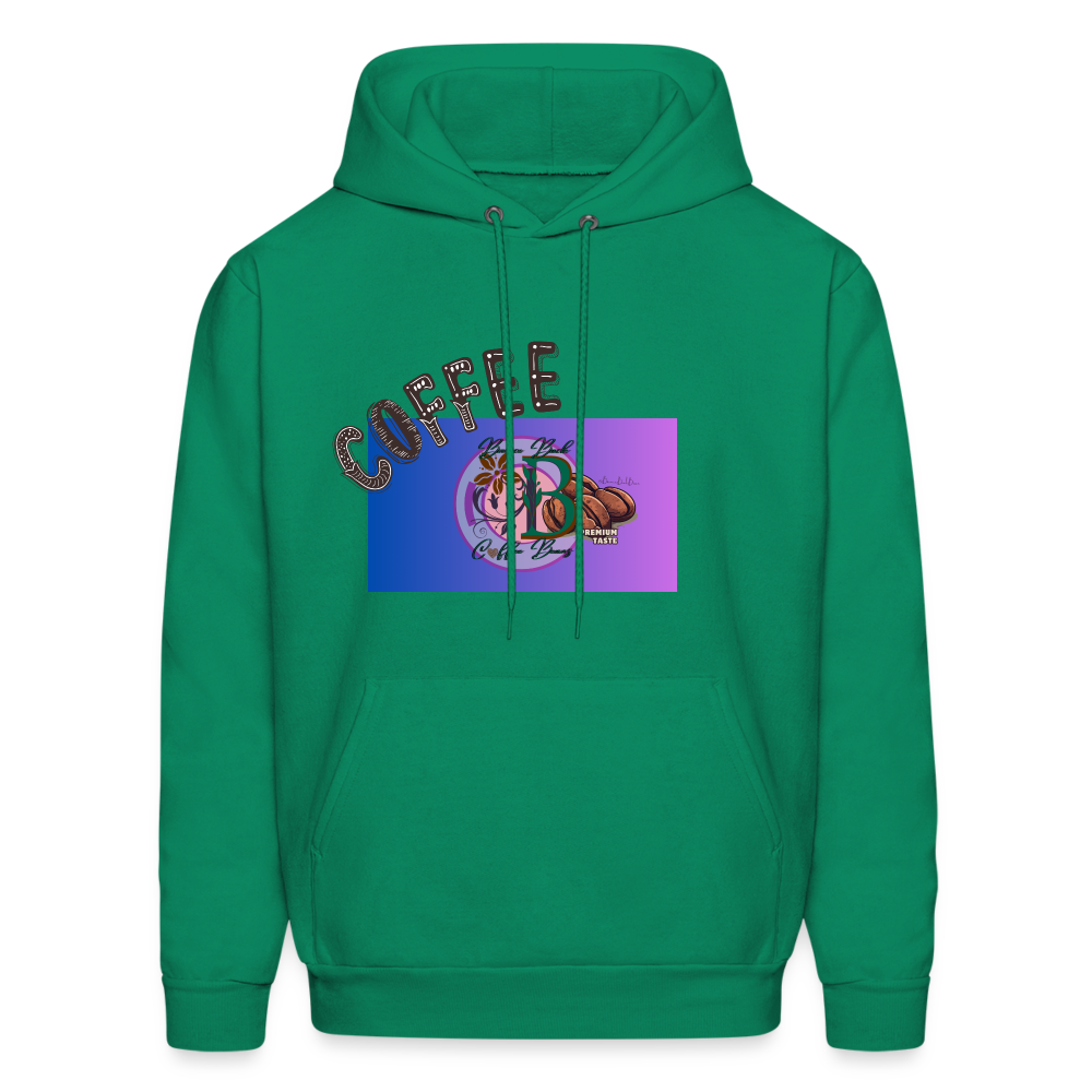 Men's Hoodie "Bounce Back Coffee Beans" Type 1 - kelly green