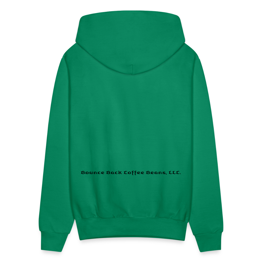 Men's Hoodie "Bounce Back Coffee Beans" Type 1 - kelly green