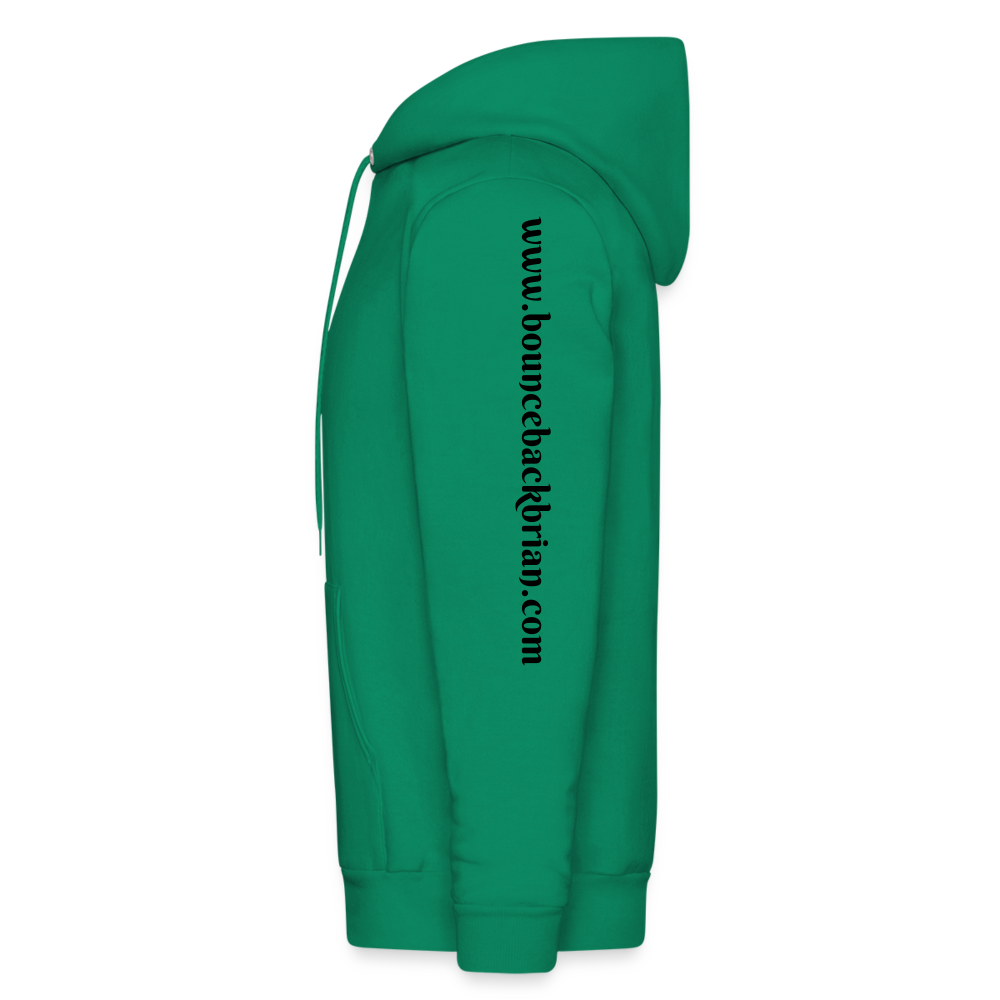 Men's Hoodie "Bounce Back Coffee Beans" Type 1 - kelly green