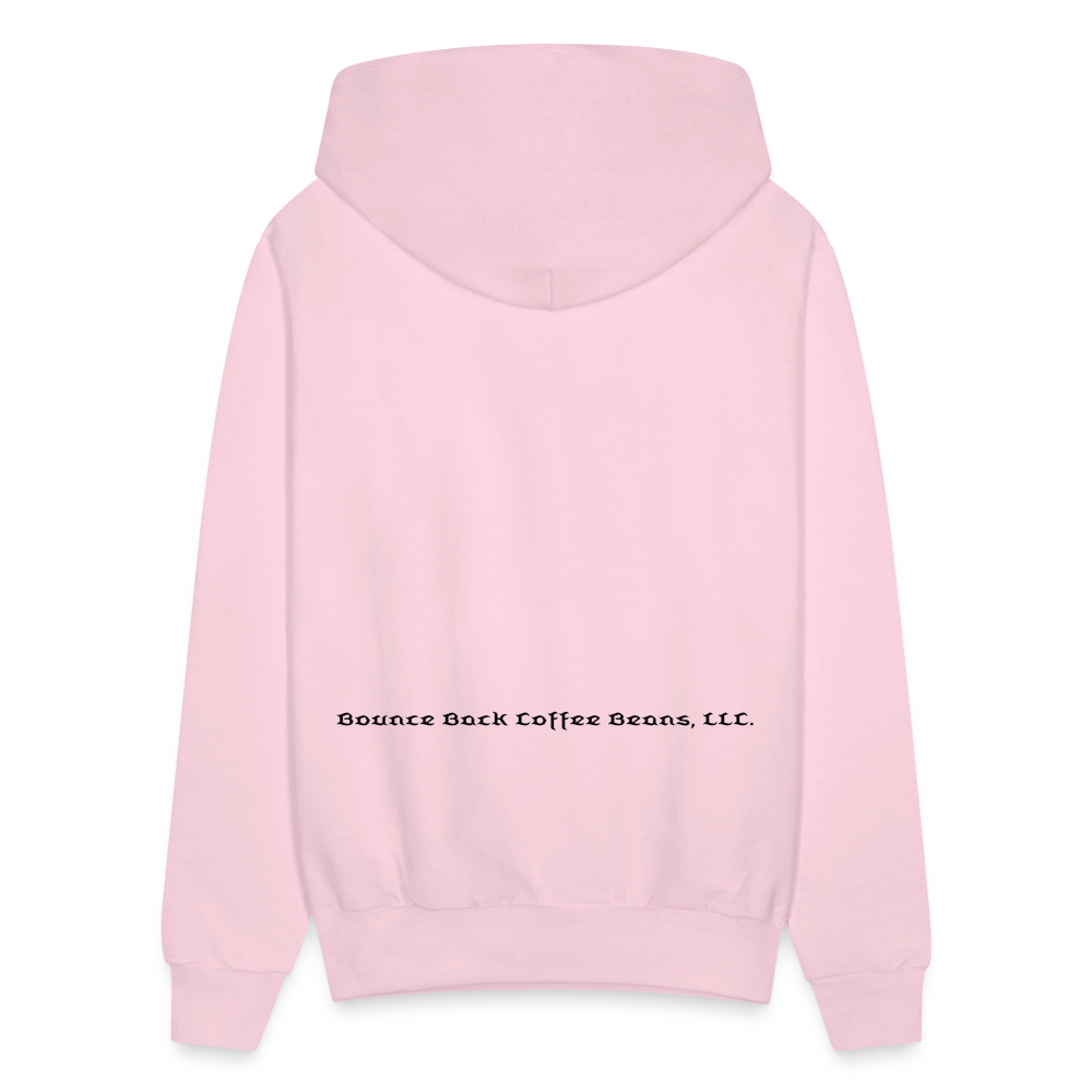 Men's Hoodie "Bounce Back Coffee Beans" Type 1 - pale pink