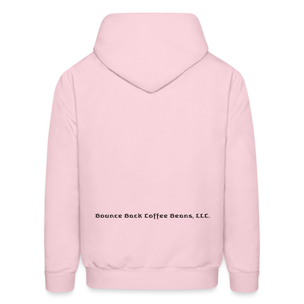 Men's Hoodie "Bounce Back Coffee Beans" Type 1 - pale pink