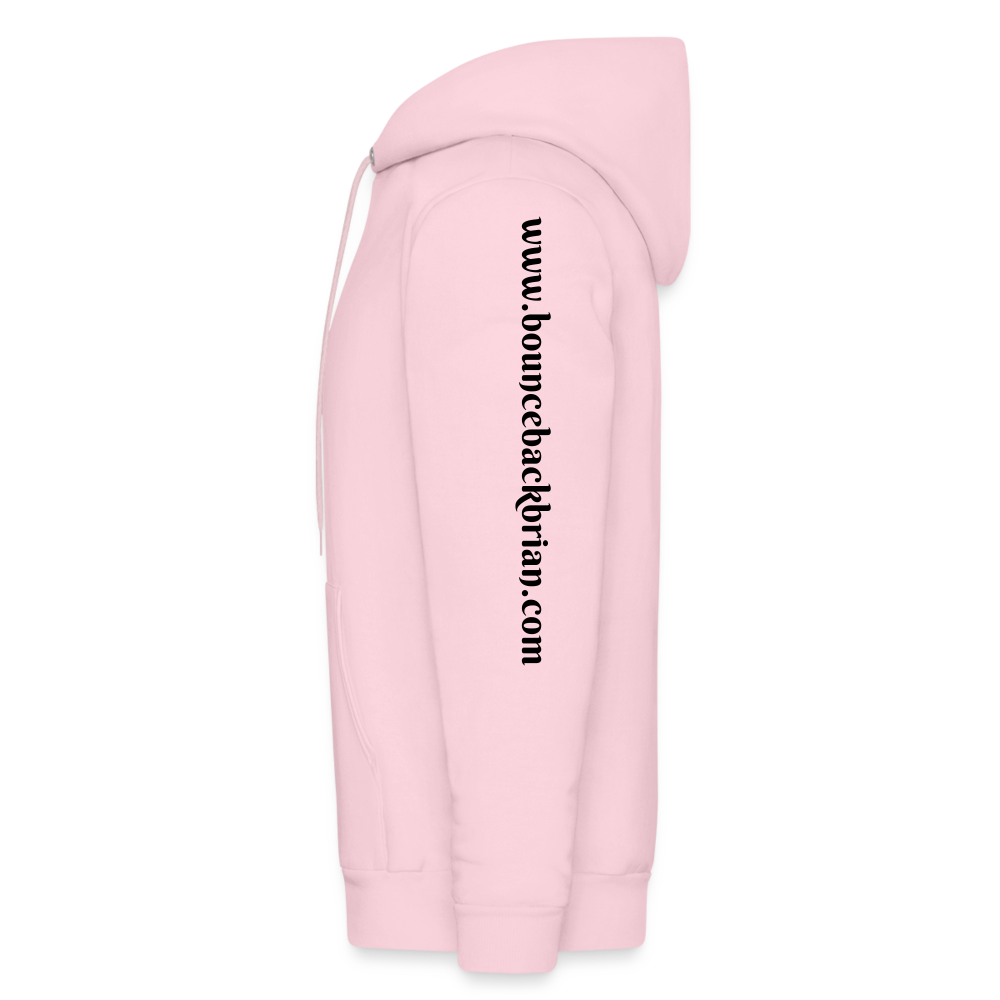 Men's Hoodie "Bounce Back Coffee Beans" Type 1 - pale pink