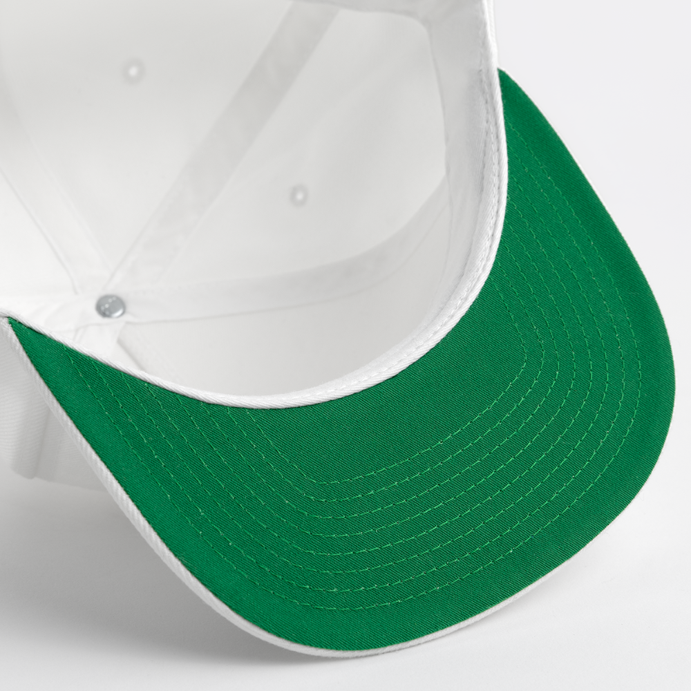 Snapback Baseball Cap- Toxic As Fuck - white