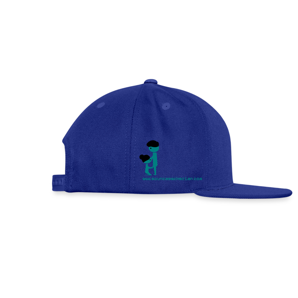 Snapback Baseball Cap- Toxic As Fuck - royal blue