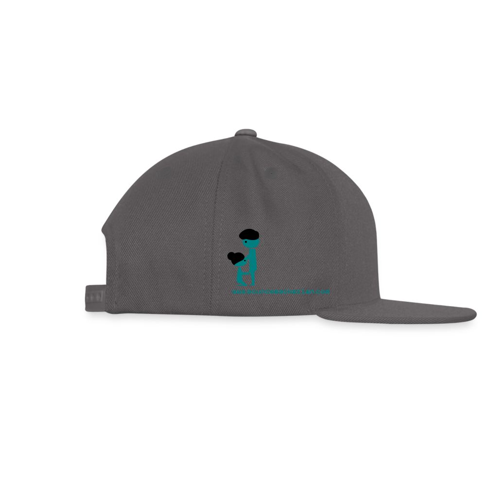 Snapback Baseball Cap- Toxic As Fuck - dark grey